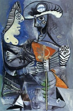 Pablo Picasso Painting - El matador y la mujer y el pájaro 1970 cubismo Pablo Picasso